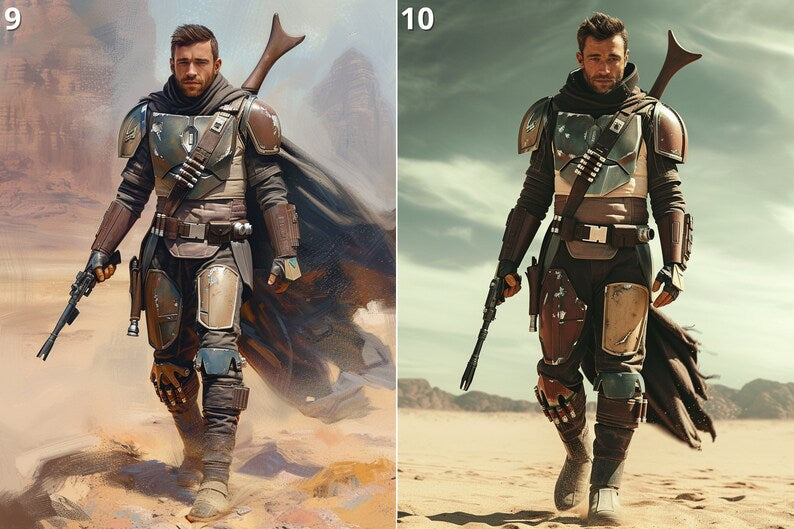 Star Wars Mandalorian Male Portrait