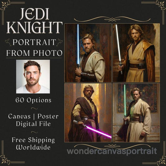 Star Wars Jedi-Männchenporträt - V3