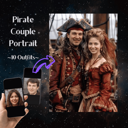 Piratenpaar-Portrait