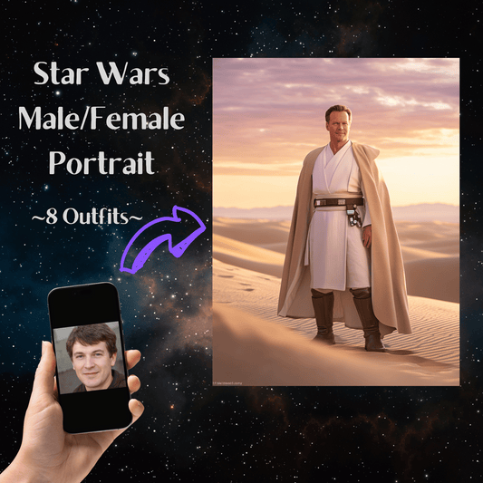 Star Wars Jedi-Frauenporträt