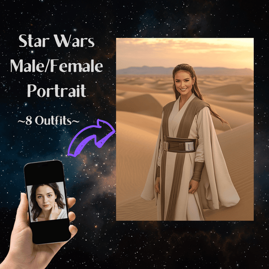Star Wars Jedi-Frauenporträt