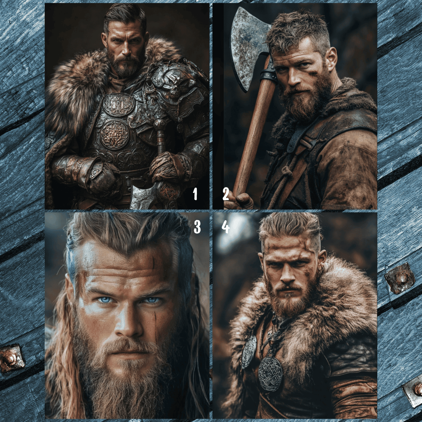 Wikinger-Mann-Porträt
