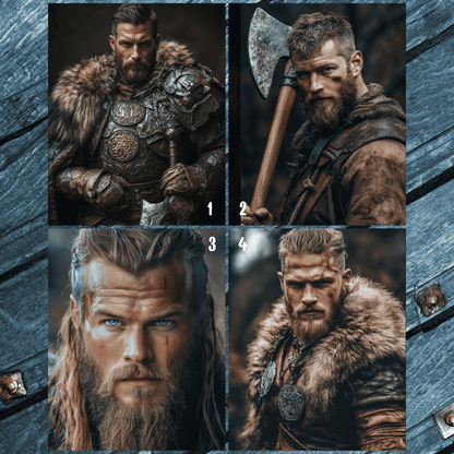 Wikinger-Mann-Porträt
