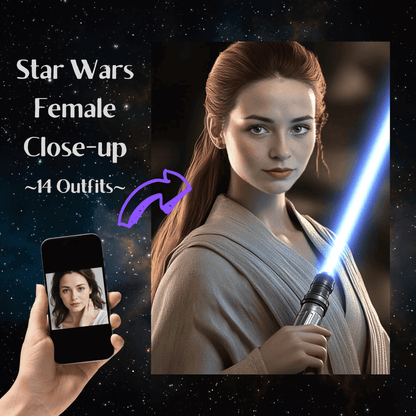 Star Wars Jedi-Frauenporträt