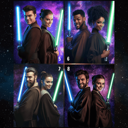 Star Wars Jedi-Paar-Porträt