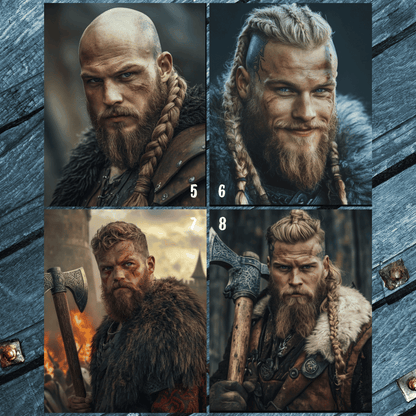 Wikinger-Mann-Porträt