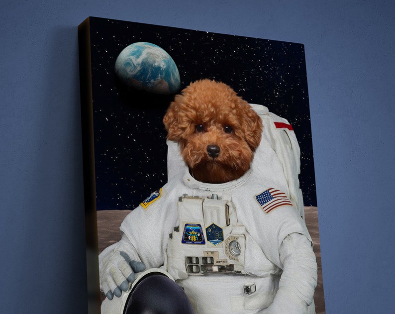 Personalisiertes Astronauten-Haustierportrait 