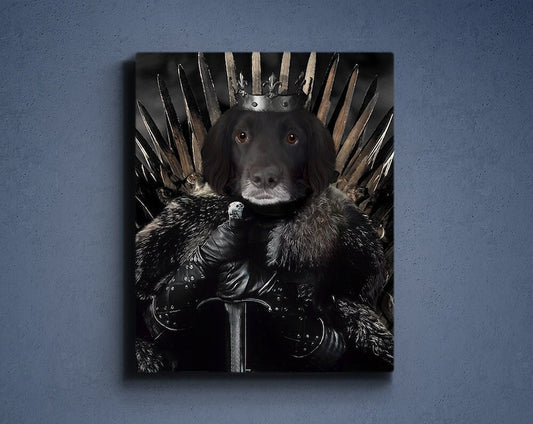 Individuelles Haustierportrait, Game of Thrones, König des Nordens, Jon Snow
