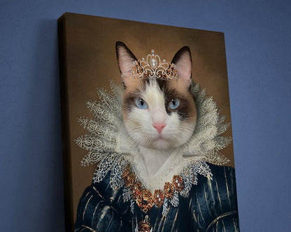Personalisiertes Haustierportrait der Königin