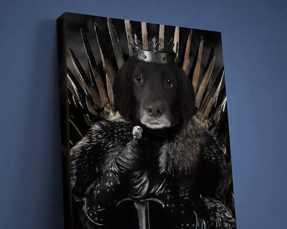 Individuelles Haustierportrait, Game of Thrones, König des Nordens, Jon Snow