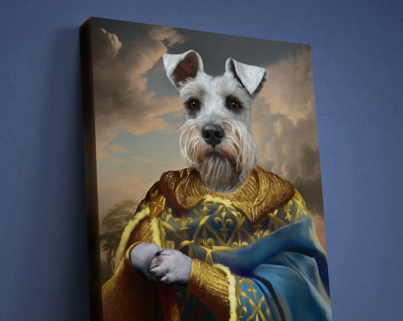 Individuelles Haustierportrait vom König 