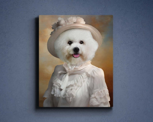 Personalisiertes Haustierportrait, Haustierportrait Prinzessin 
