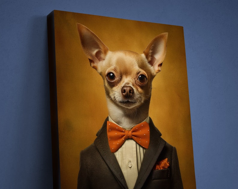 Benutzerdefinierte Anzug Hund Portrait