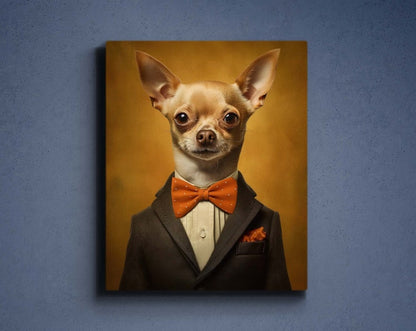 Benutzerdefinierte Anzug Hund Portrait