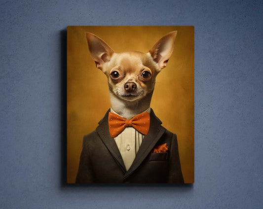 Benutzerdefinierte Anzug Hund Portrait