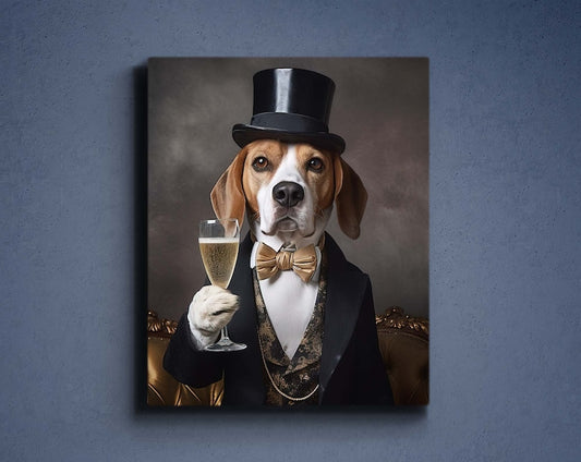 Individuelles Gentleman-Hundeportrait 