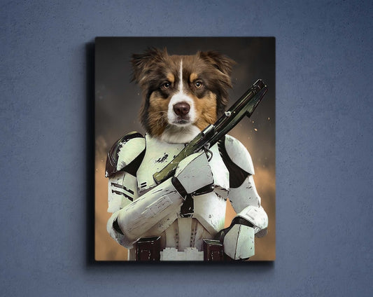 Individuelles Star Wars Stormtrooper Haustierportrait
