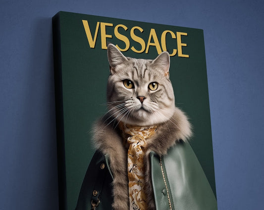 Individuelles Haustierportrait für Zeitschriftencover 