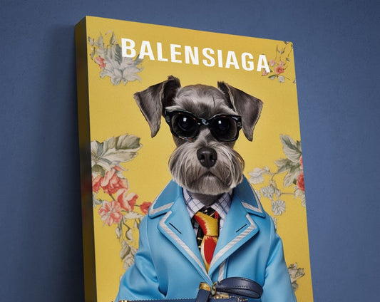 Individuelles Haustierportrait für Zeitschriftencover 