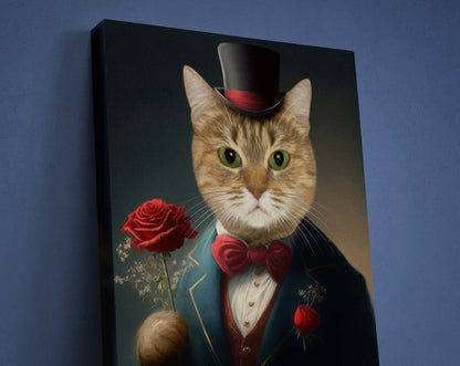 Individuelles Gentleman-Katzenportrait 