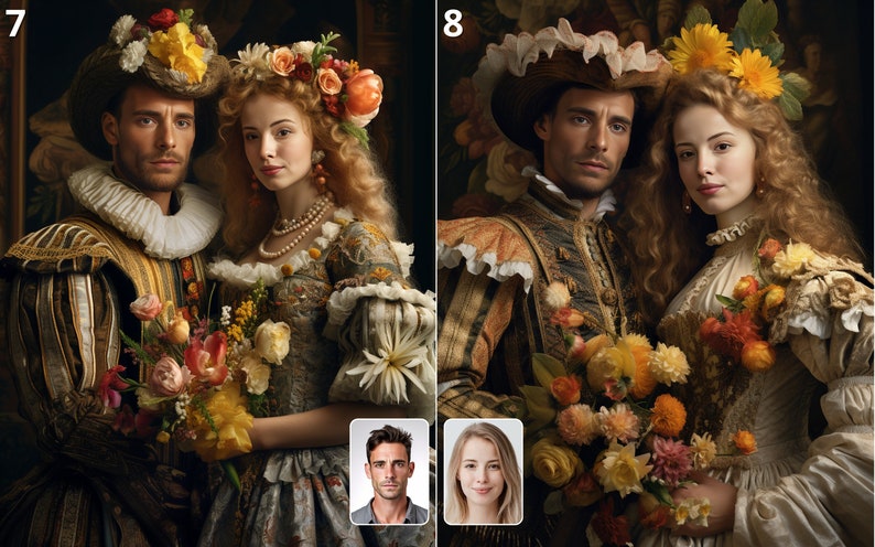 Renaissance Couple Portrait