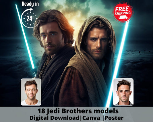 Porträt der Jedi-Brüder aus Star Wars