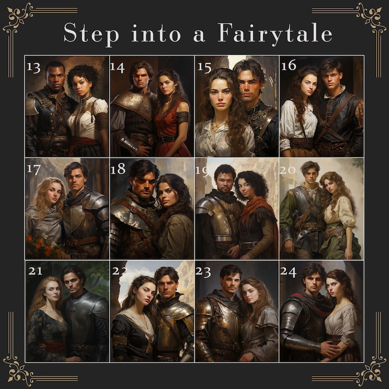 Mittelalterliches Fantasy-Paarporträt