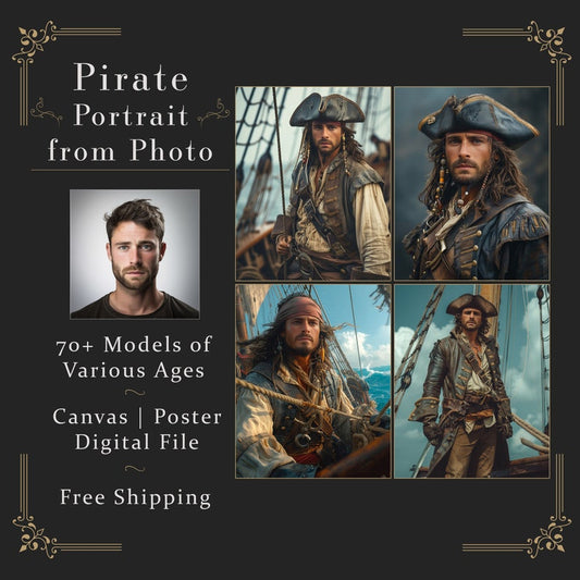 Männliches Piratenporträt