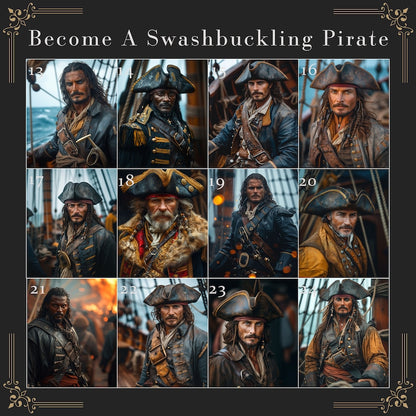 Männliches Piratenporträt