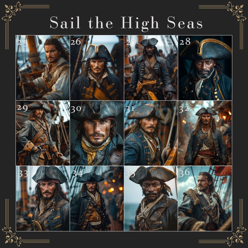 Männliches Piratenporträt