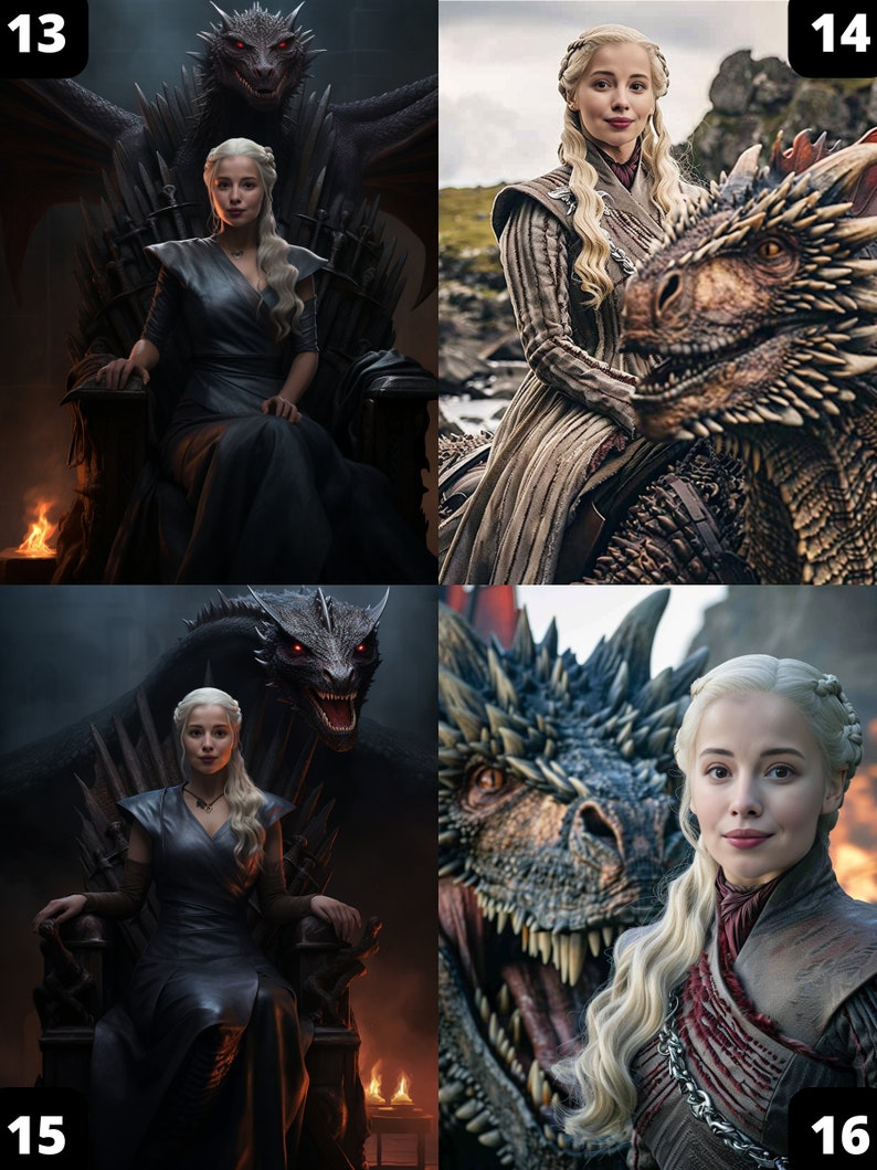 Game of Thrones Frauenporträt, Daenerys Targaryen, Die Königin des Nordens