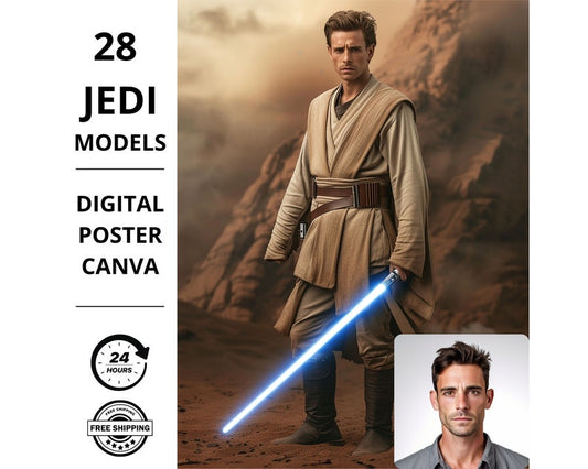Star Wars Jedi-Männchenporträt - V1