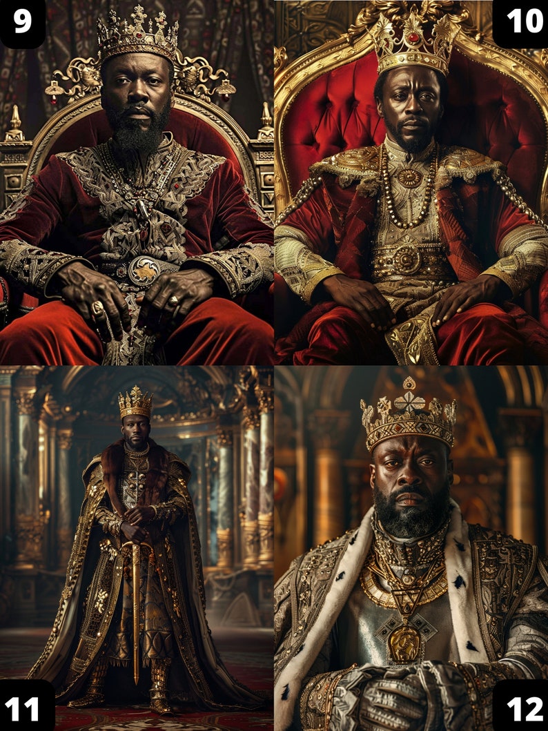 Afrikanisches Königsporträt 