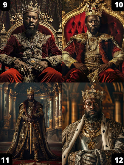 Afrikanisches Königsporträt 