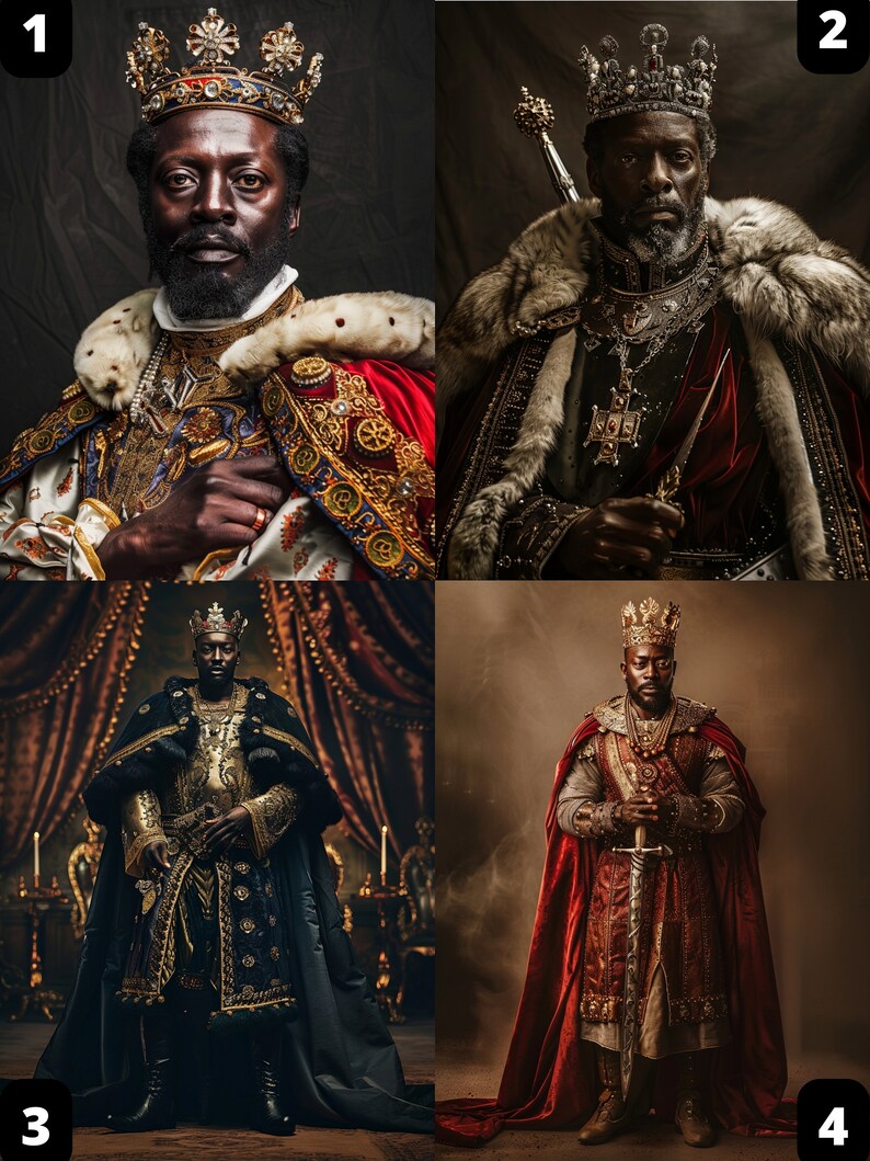 Afrikanisches Königsporträt 