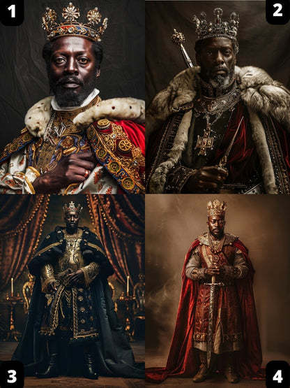 Afrikanisches Königsporträt 