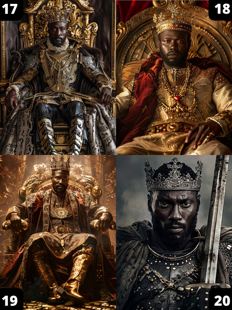 Afrikanisches Königsporträt 