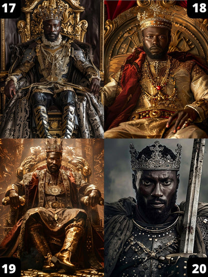 Afrikanisches Königsporträt 