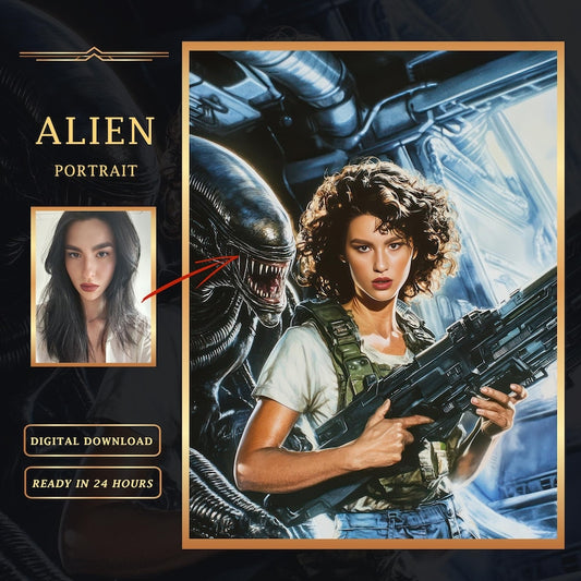 Alien mit Frau