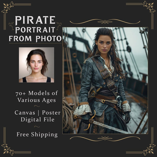 Weibliches Piratenporträt