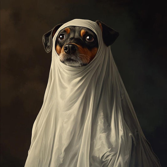 Geisterhund-Portrait - Halloween