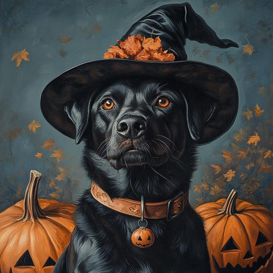 Zauberer-Haustierporträt - Halloween-Special