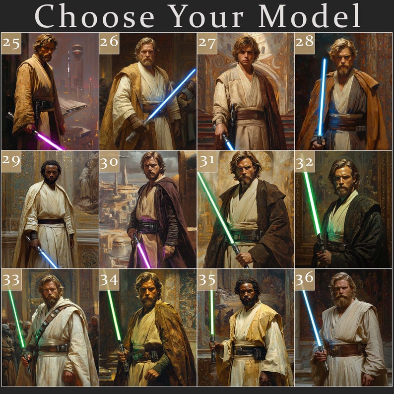 Star Wars Jedi-Männerporträt – V2