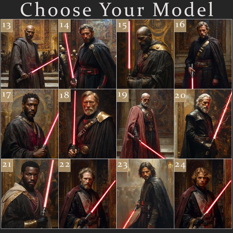 Star Wars Sith-Lord, männliches Porträt